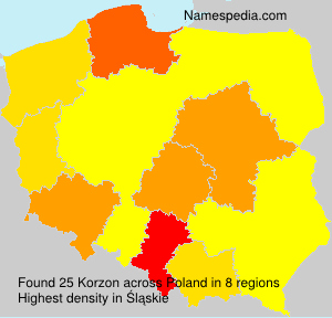 Surname Korzon in Poland Surname Korzon in Poland