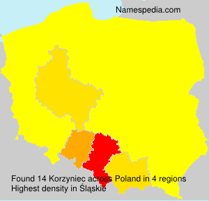 Surname Korzyniec in Poland Surname Korzyniec in Poland