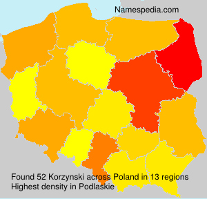 Surname Korzynski in Poland Surname Korzynski in Poland