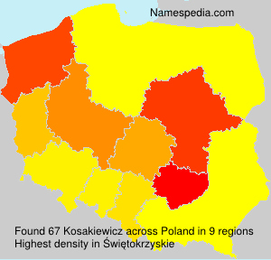 Surname Kosakiewicz in Poland Surname Kosakiewicz in Poland