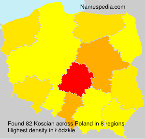 Surname Koscian in Poland Surname Koscian in Poland