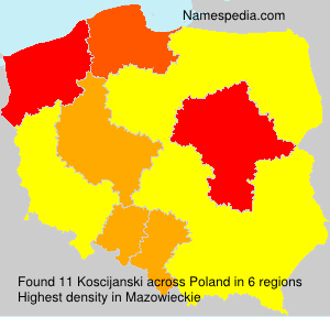 Surname Koscijanski in Poland Surname Koscijanski in Poland