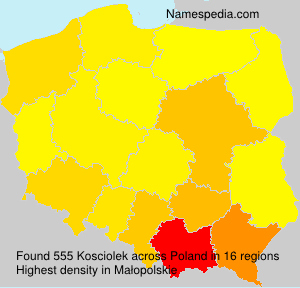 Surname Kosciolek in Poland Surname Kosciolek in Poland