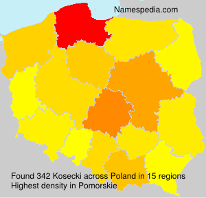 Surname Kosecki in Poland Surname Kosecki in Poland