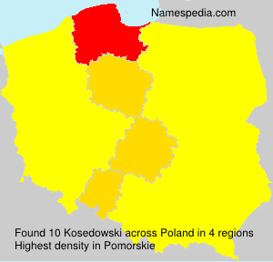 Surname Kosedowski in Poland Surname Kosedowski in Poland