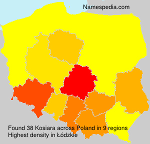Surname Kosiara in Poland Surname Kosiara in Poland