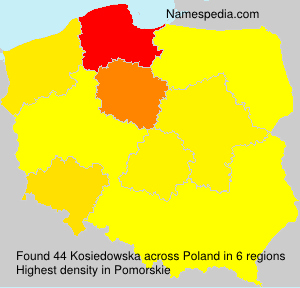 Surname Kosiedowska in Poland Surname Kosiedowska in Poland