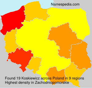 Surname Koskiewicz in Poland Surname Koskiewicz in Poland