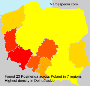 Surname Kosmenda in Poland Surname Kosmenda in Poland