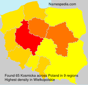 Surname Kosmicka in Poland Surname Kosmicka in Poland