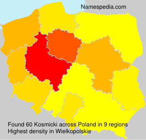 Surname Kosmicki in Poland Surname Kosmicki in Poland