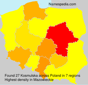 Surname Kosmulska in Poland Surname Kosmulska in Poland