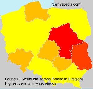 Surname Kosmulski in Poland Surname Kosmulski in Poland