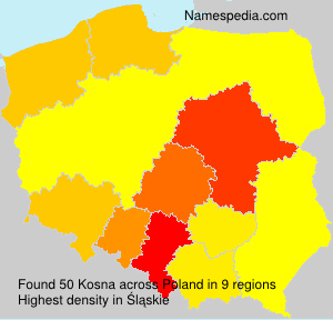 Surname Kosna in Poland Surname Kosna in Poland