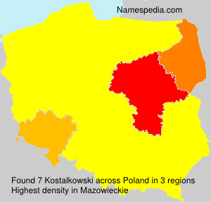 Surname Kostalkowski in Poland Surname Kostalkowski in Poland