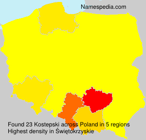 Surname Kostepski in Poland Surname Kostepski in Poland