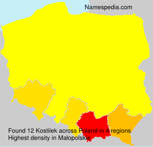 Surname Kostilek in Poland Surname Kostilek in Poland