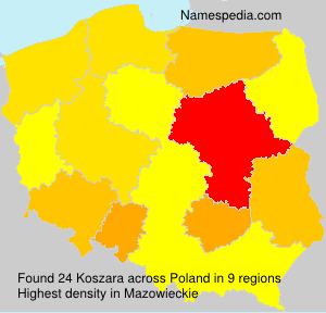 Surname Koszara in Poland