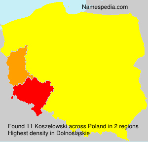 Surname Koszelowski in Poland Surname Koszelowski in Poland