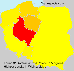 Surname Kotarak in Poland Surname Kotarak in Poland