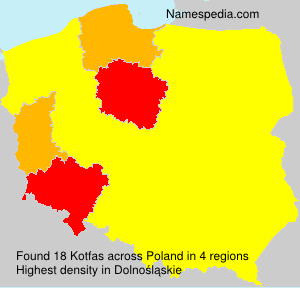 Surname Kotfas in Poland Surname Kotfas in Poland