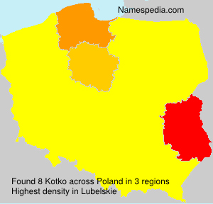 Surname Kotko in Poland Surname Kotko in Poland