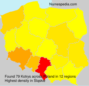 Surname Kotrys in Poland Surname Kotrys in Poland