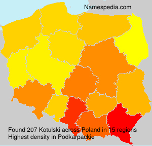 Surname Kotulski in Poland Surname Kotulski in Poland