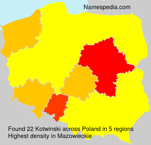 Surname Kotwinski in Poland Surname Kotwinski in Poland
