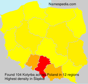Surname Kotyrba in Poland Surname Kotyrba in Poland