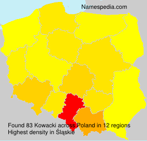 Surname Kowacki in Poland Surname Kowacki in Poland