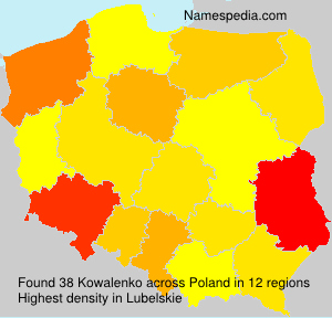 Surname Kowalenko in Poland Surname Kowalenko in Poland