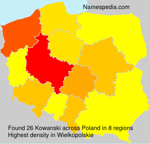 Surname Kowanski in Poland Surname Kowanski in Poland