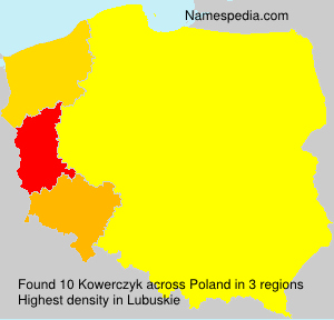 Surname Kowerczyk in Poland Surname Kowerczyk in Poland