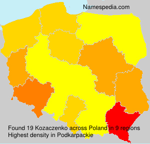 Surname Kozaczenko in Poland Surname Kozaczenko in Poland