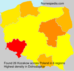 Surname Kozakow in Poland Surname Kozakow in Poland