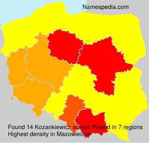 Surname Kozankiewicz in Poland Surname Kozankiewicz in Poland