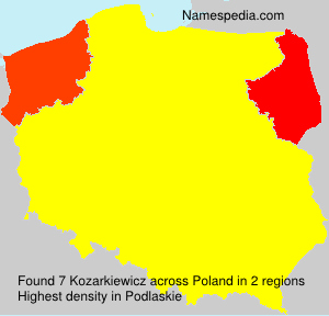 Surname Kozarkiewicz in Poland Surname Kozarkiewicz in Poland