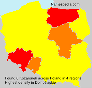 Surname Kozaronek in Poland Surname Kozaronek in Poland