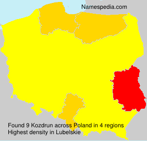 Surname Kozdrun in Poland Surname Kozdrun in Poland