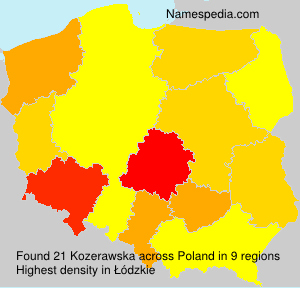 Surname Kozerawska in Poland Surname Kozerawska in Poland