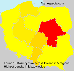 Surname Koziczynska in Poland