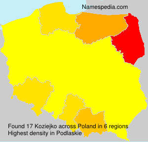 Surname Koziejko in Poland Surname Koziejko in Poland