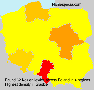 Surname Kozierkiewicz in Poland Surname Kozierkiewicz in Poland