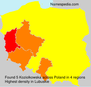 Surname Koziolkowska in Poland Surname Koziolkowska in Poland