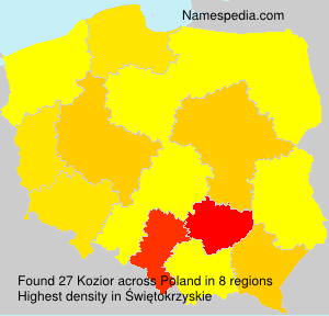 Surname Kozior in Poland Surname Kozior in Poland