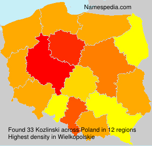 Surname Kozlinski in Poland