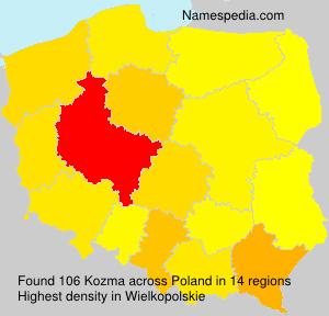 Surname Kozma in Poland Surname Kozma in Poland