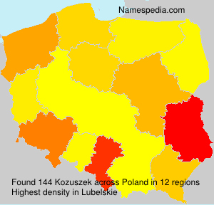 Surname Kozuszek in Poland Surname Kozuszek in Poland