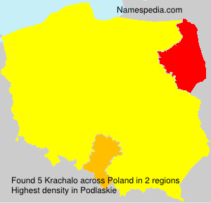 Surname Krachalo in Poland Surname Krachalo in Poland